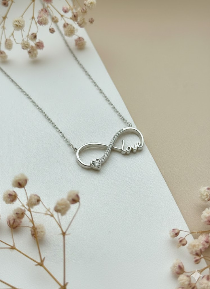 925 Silver Single Layered Infinity Chain