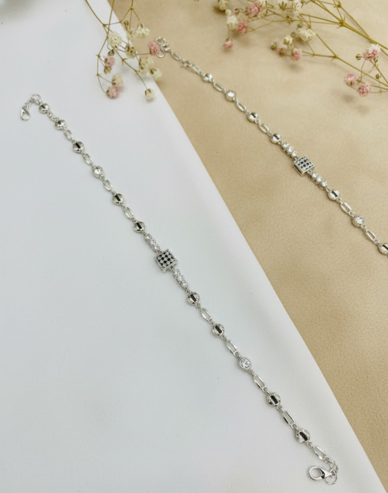 925 Silver Diamond Dust Anklet