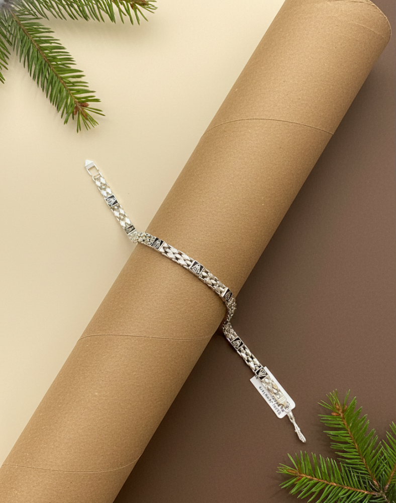 925 silver Mens Braclet