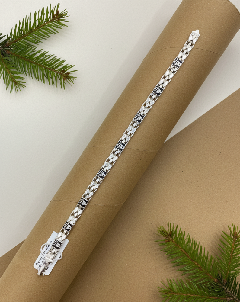 925 silver Mens Braclet