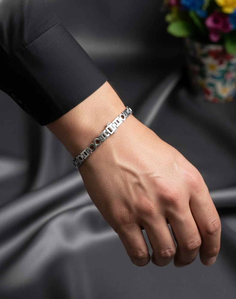 925 silver Mens Braclet