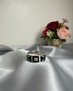 925 Silver Mens Arabic Ring