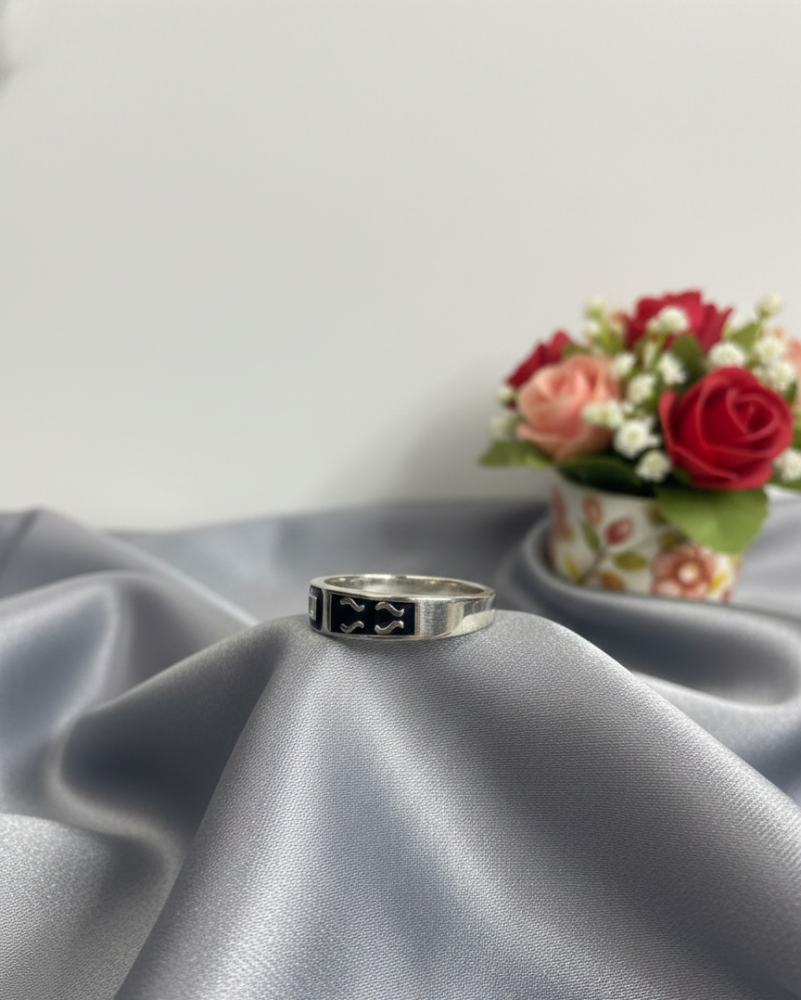925 Silver Mens Arabic Ring