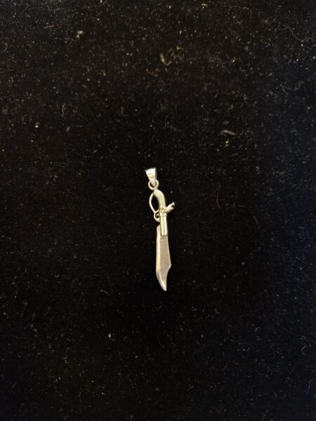 Beautiful Knife design oxidised pendant made with pure 925 silver