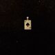 King card pendant made with pure 925 silver