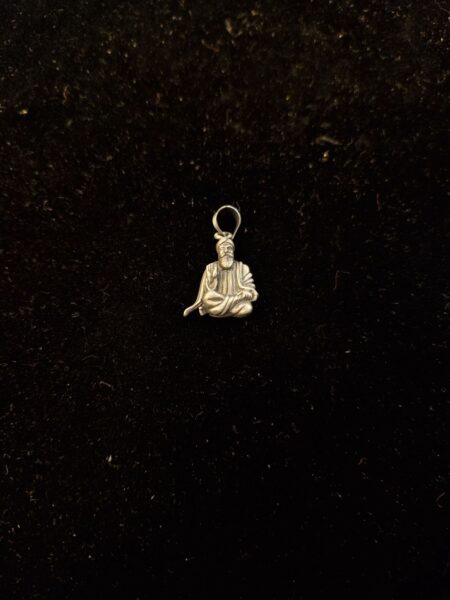 Waheguru ji in oxidised 925 silver