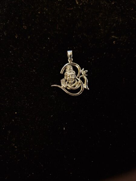 Lord shiv ji pendant in oxidised 925 silver