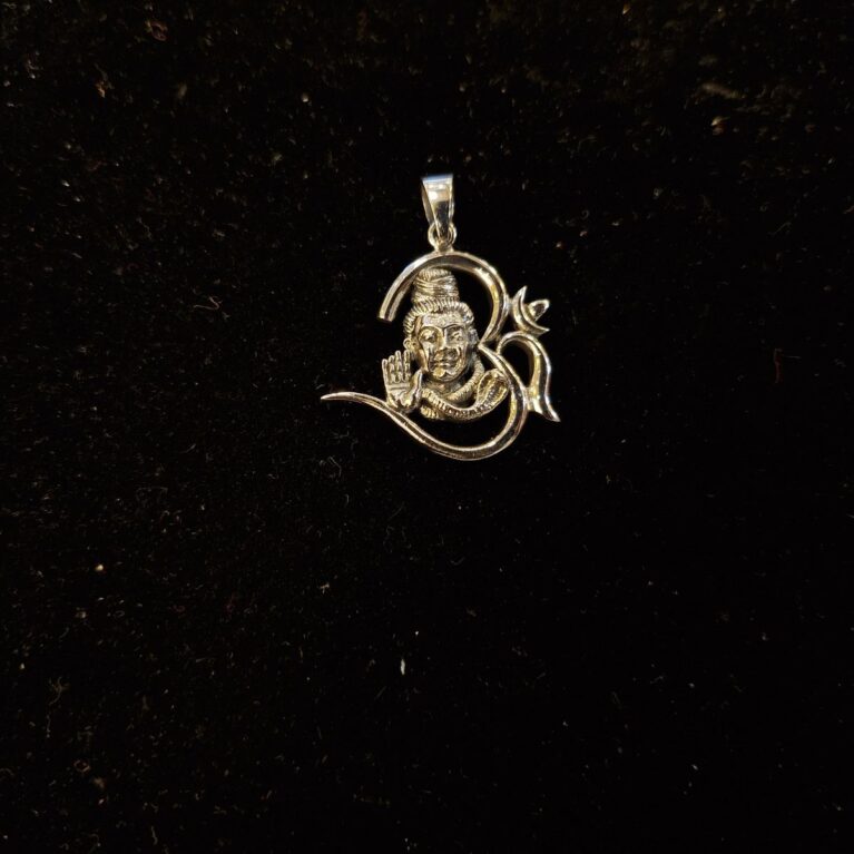 Lord shiv ji pendant in oxidised 925 silver