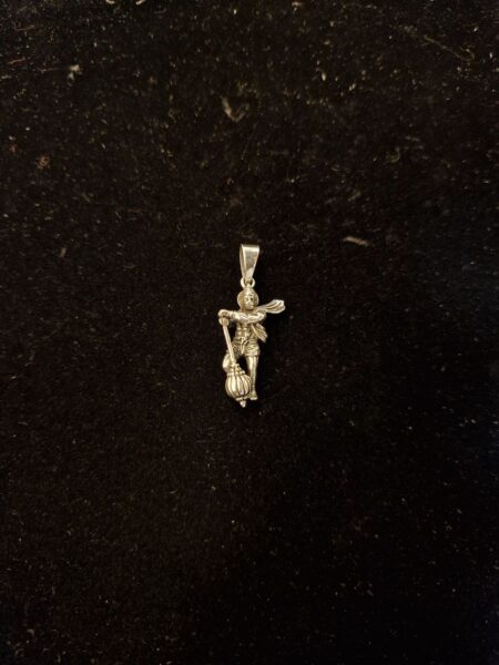 Lord Hanuman ji pendant in oxidised 925 silver
